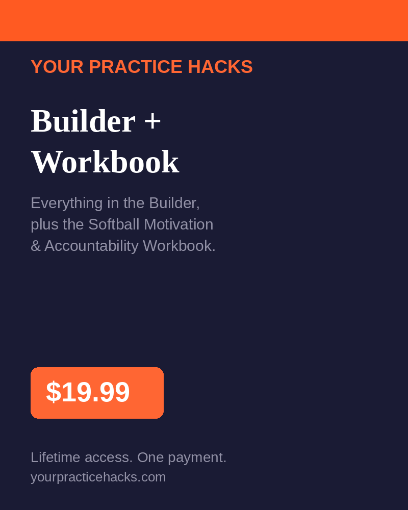 Builder + Coaching Workbook — $19.99